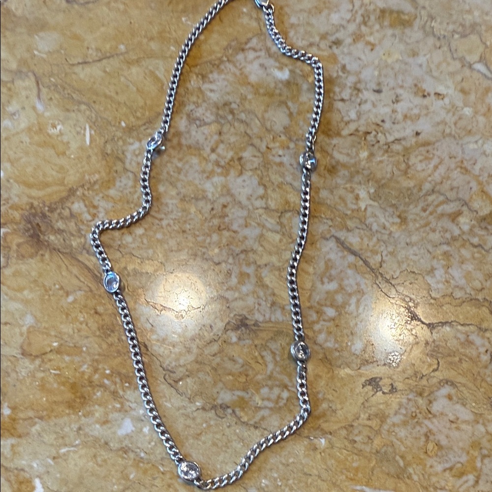 Mj Savits Elegant Silver Chain Necklace